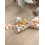 Noeud Papillon Enfant Jute et Fleuri Boho – Terracotta, Orange Brûlée & Vert Sauge