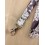 Dragonne porte badge / clés beige et marron