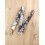 Dragonne porte badge / clés beige et marron