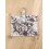 Porte badge beige et marron