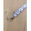 Dragonne porte badge / clés - Motif Floral Beige & Marron