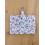 Porte-Badge en Coton avec Fenêtre Transparente – Motif Floral Beige & Marron