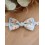 Noeud Papillon Enfant en Liberty Fleuri & Sous-Nœud Satin Bleu Ciel