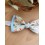 Noeud Papillon Enfant en Liberty Fleuri & Sous-Nœud Satin Bleu Ciel