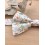 Noeud Papillon Homme en Liberty Fleuri orangé et vert
