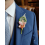 Broche boutonnière "Élégance Exotique" – Orchidée & Feuille Squelette