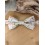 Noeud Papillon Double en Liberty Fleuri orangé et vert