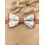 Noeud papillon Liberty orangé/vert & terracotta – Modèle cérémonie