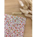 Pochette de Costume en Liberty – Orange , Vert & Violet foncé