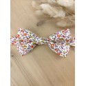 Noeud papillon Liberty orangé/vert & terracotta – Modèle cérémonie
