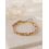 Bracelet Ruban en Coton Liberty Floral orangé et vert
