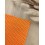 Pochette de costume orange à pois blancs