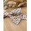 Noeud papillon double en Liberty orangé/vert