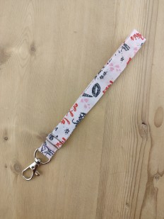 Cordon téléphone en tissu – Motif Paris
