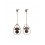 Boucles d'oreilles pendantes "Goutte d'Eau & Pampilles"