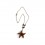 Collier Étoile de Mer en résine effet Bois & Perles chêne