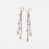 Boucles d'oreilles pendantes perles et chaîne et dorée 
