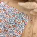Pochette de costume homme en coton fleuri – Accessoire mariage champêtre