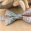 Noeud papillon homme en tissu fleuri – Accessoire mariage champêtre