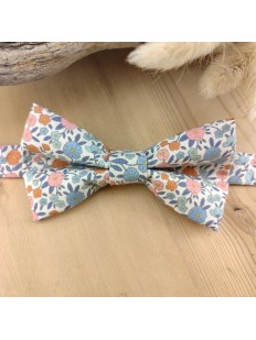 Noeud papillon homme en tissu fleuri – Accessoire mariage champêtre