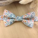 Noeud papillon homme en tissu fleuri – Accessoire mariage champêtre