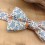 Noeud papillon homme double en tissu fleuri – Mariage champêtre