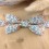 Noeud papillon homme double en tissu fleuri – Mariage champêtre
