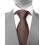 Motive 120 - Cravate moderne﻿ en soie marron d'allure vintage