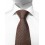 Motive 120 - Cravate moderne﻿ en soie marron d'allure vintage