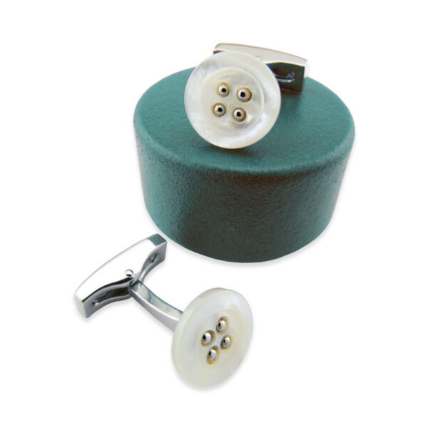 Stone 90 - Bouton de manchette en pierre naturelle