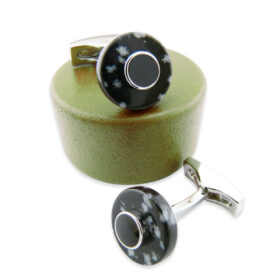 Stone 80 - Bouton de manchette en pierre naturelle