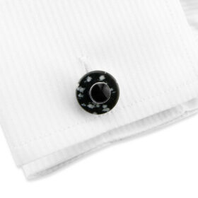 Stone 80 - Bouton de manchette en pierre naturelle