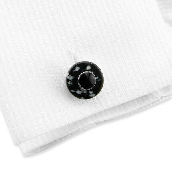 Stone 80 - Bouton de manchette en pierre naturelle