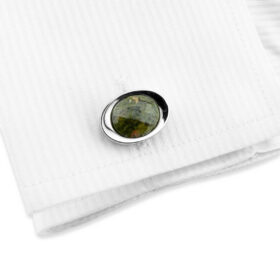 Stone 150 - Bouton de manchette en pierre naturelle
