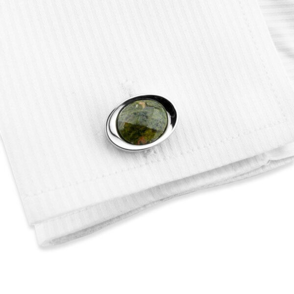 Stone 150 - Bouton de manchette en pierre naturelle