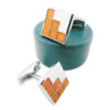 Enamel 40 - Bouton de manchette en émail