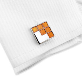 Enamel 40 - Bouton de manchette en émail