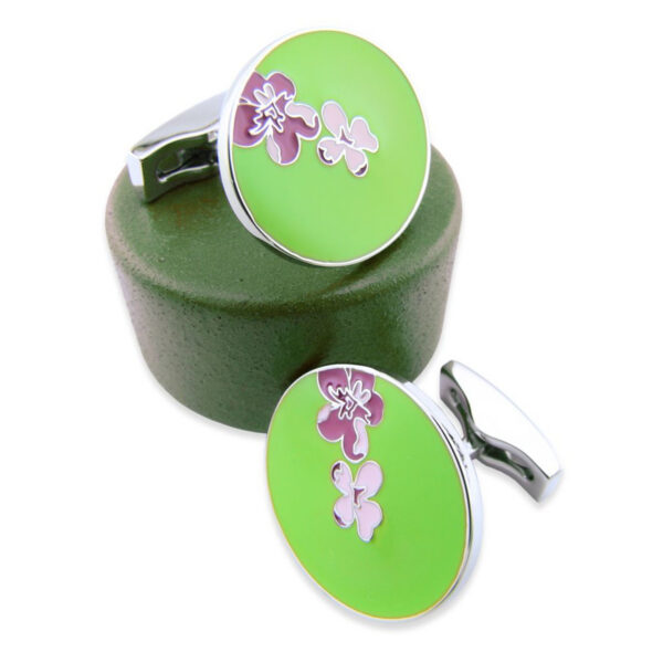 Enamel 20 - Bouton de manchette en émail