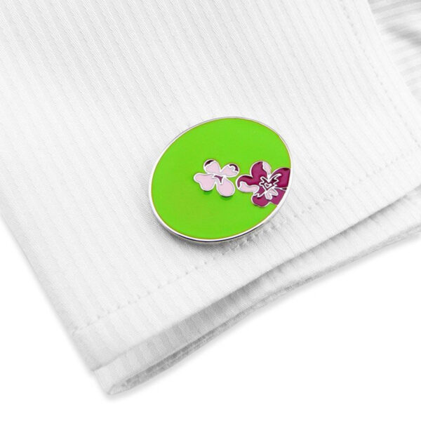 Enamel 20 - Bouton de manchette en émail