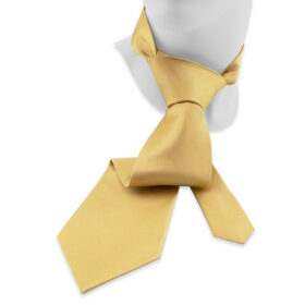 Solid 50 - Cravate en soie jaune d'or