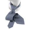 Motive 150 - Cravate contemporaine en soie de couleur gris-bleu
