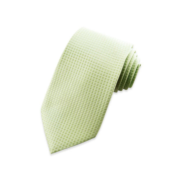 Solid 35 - Cravate unie de couleur vert pistache pâle