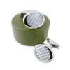 Carbon 90 - Boutons de manchette ovale en fibre de carbone grise