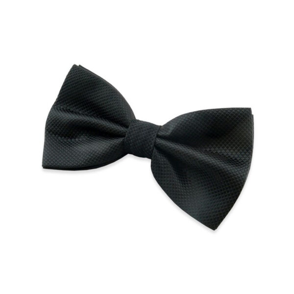Nœud﻿ papillon noir en Soie Coréenne nattée