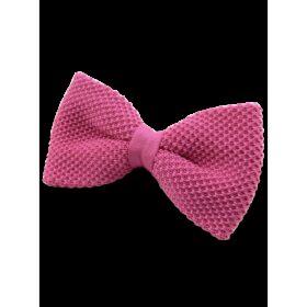 Noeud papillon Tricot Rose Fuschia