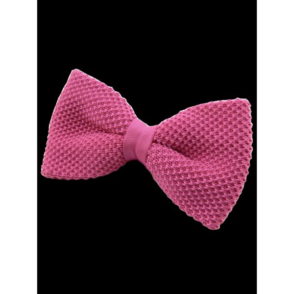 Noeud papillon Tricot Rose Fuschia