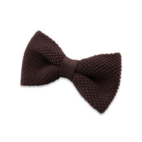 Noeud papillon Tricot Marron chocolat