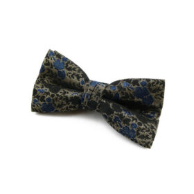 Nœud papillon noir et bleu nuit
