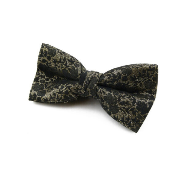 Nœud papillon noir et doré
