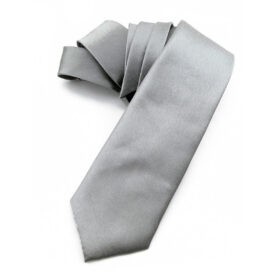 Cravate gris acier
